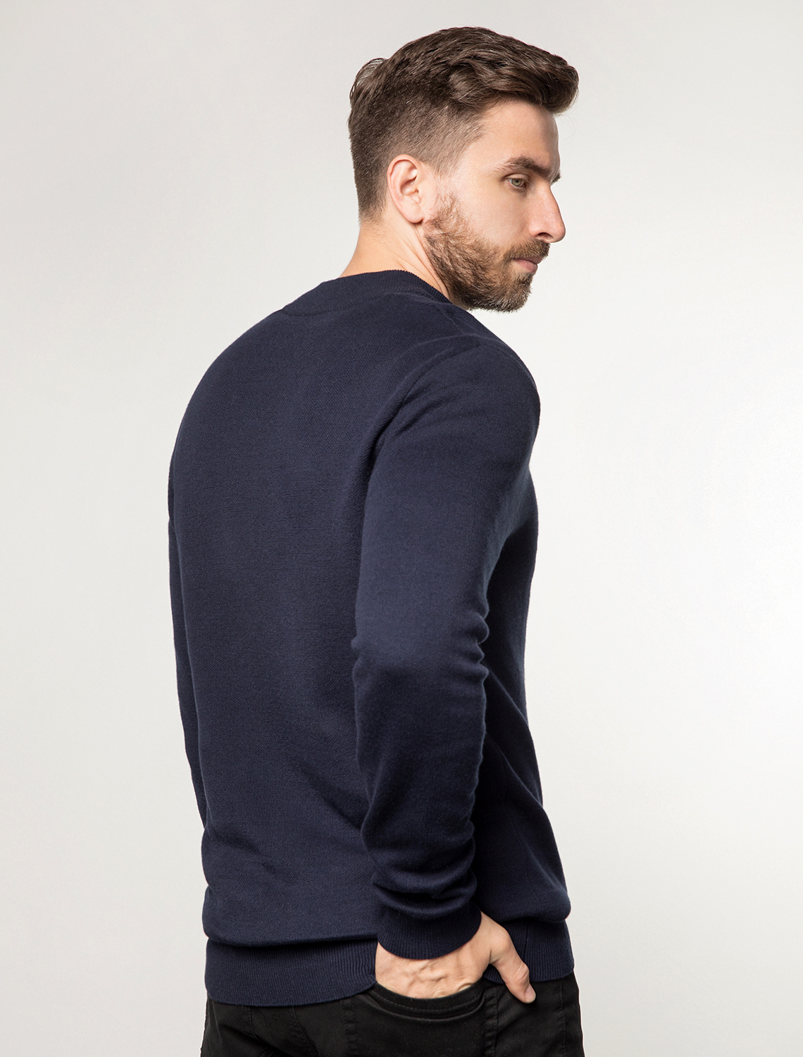 картинка Джемпер мужской темно-синий от магазина Одежда+