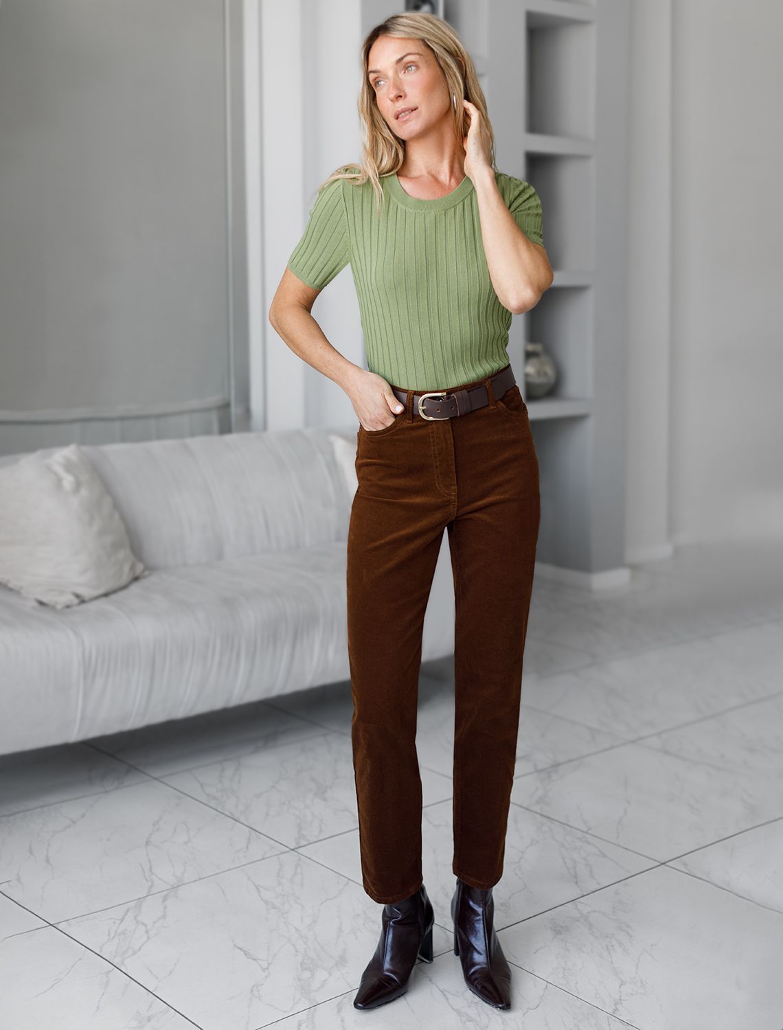 картинка Джемпер женский зеленый от магазина Одежда+