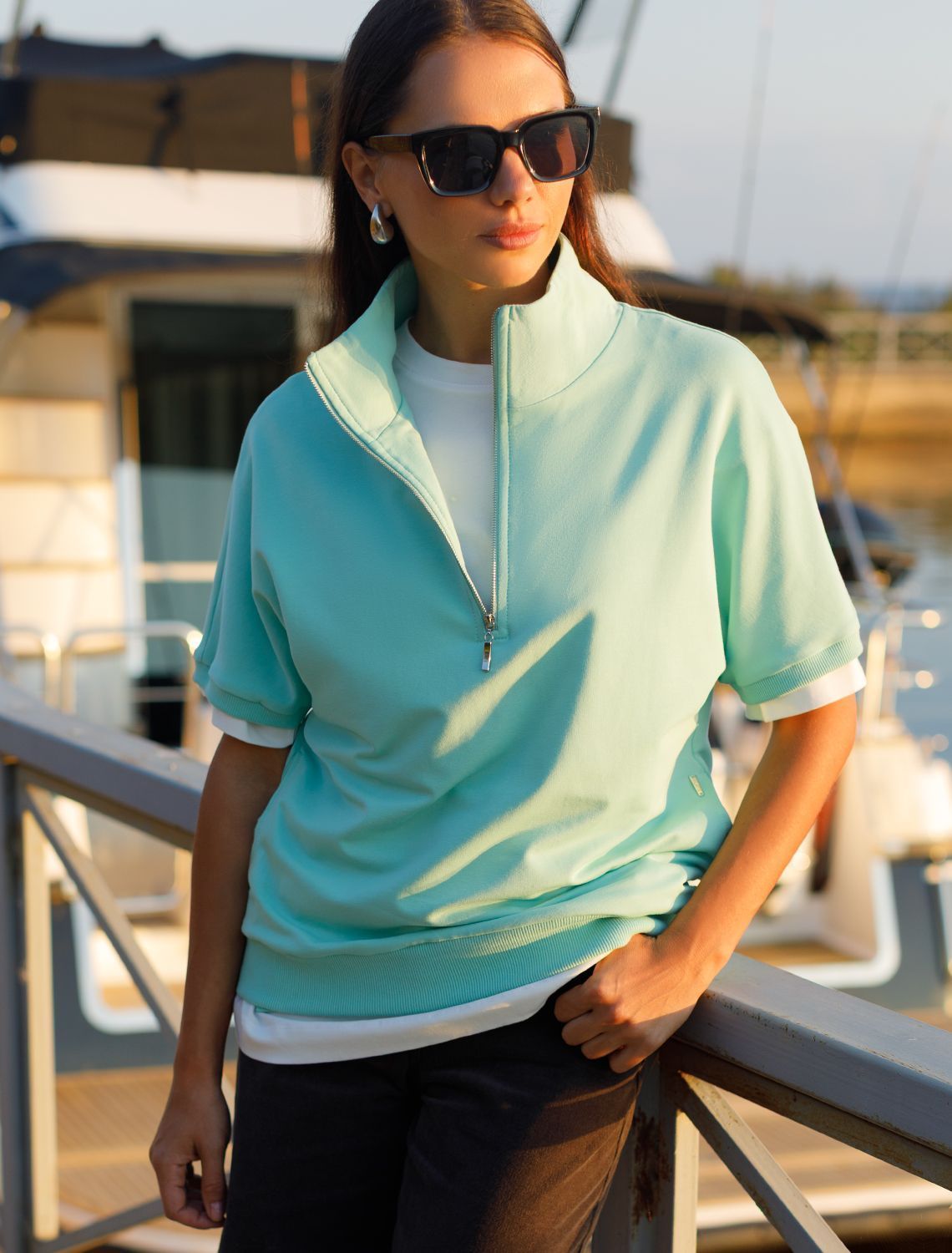 картинка Джемпер женский мятный магазин Одежда+ являющийся официальным дистрибьютором в России 