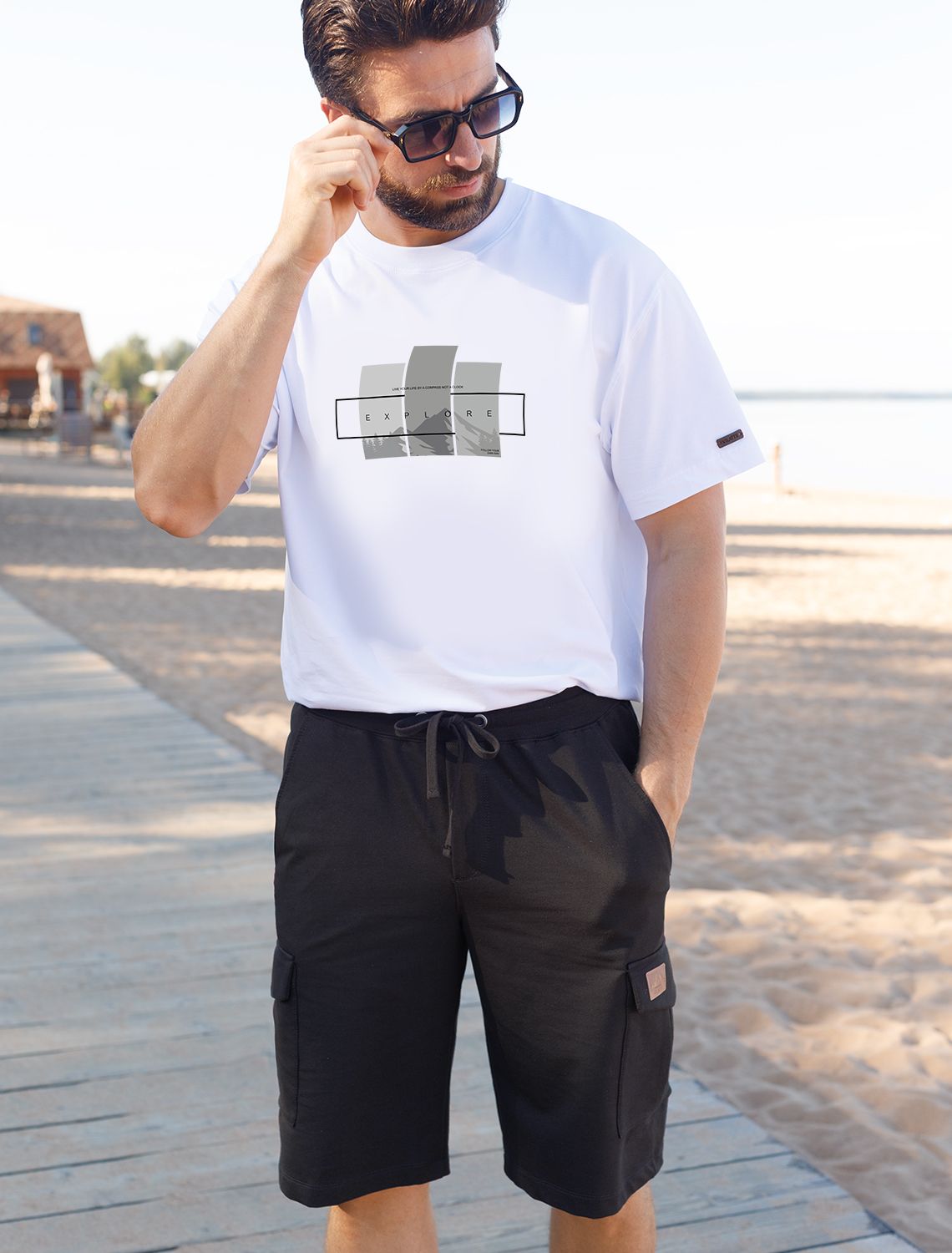 картинка Шорты мужские черный от магазина Одежда+