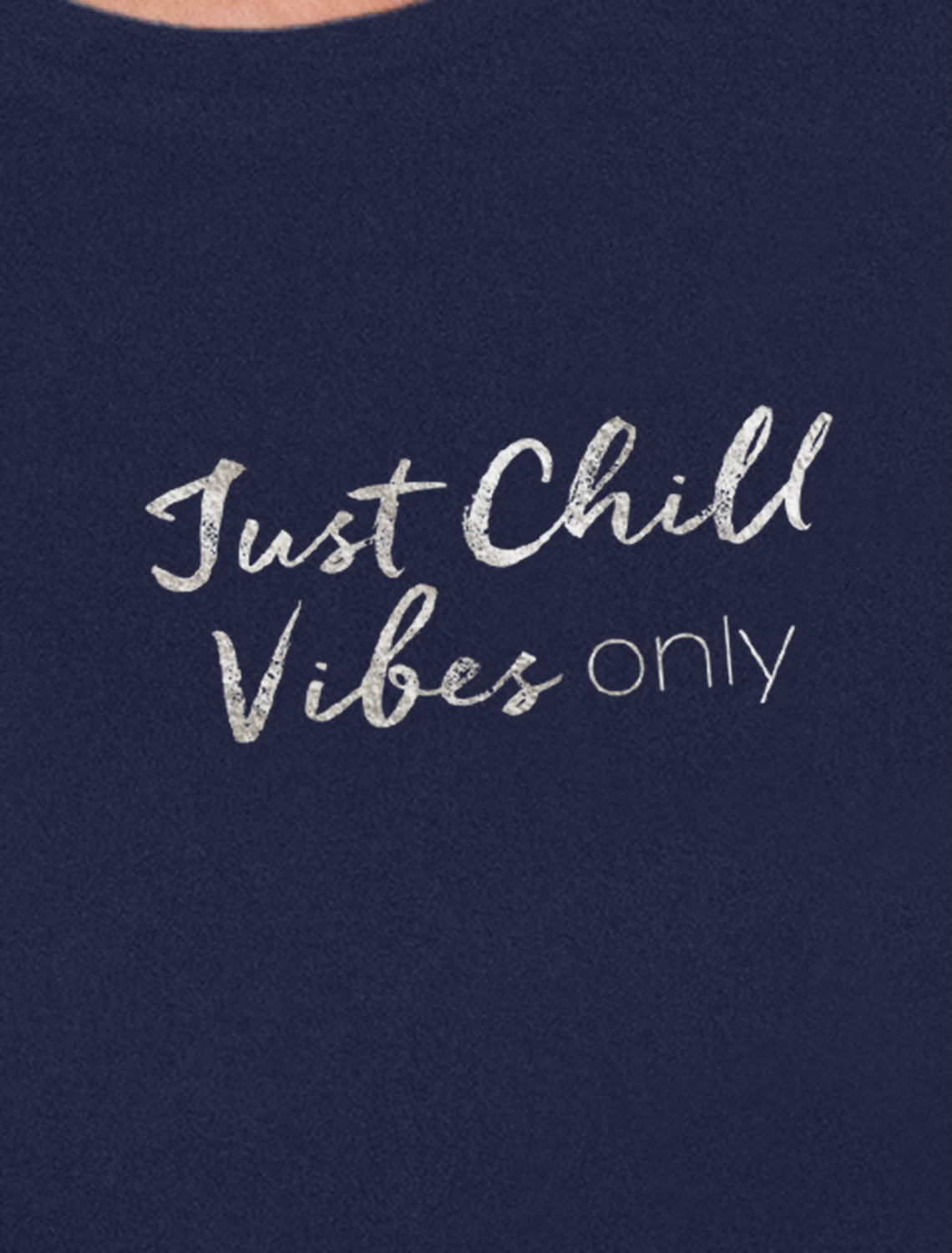картинка Футболка женская т.синий_just chill магазин Одежда+ являющийся официальным дистрибьютором в России 
