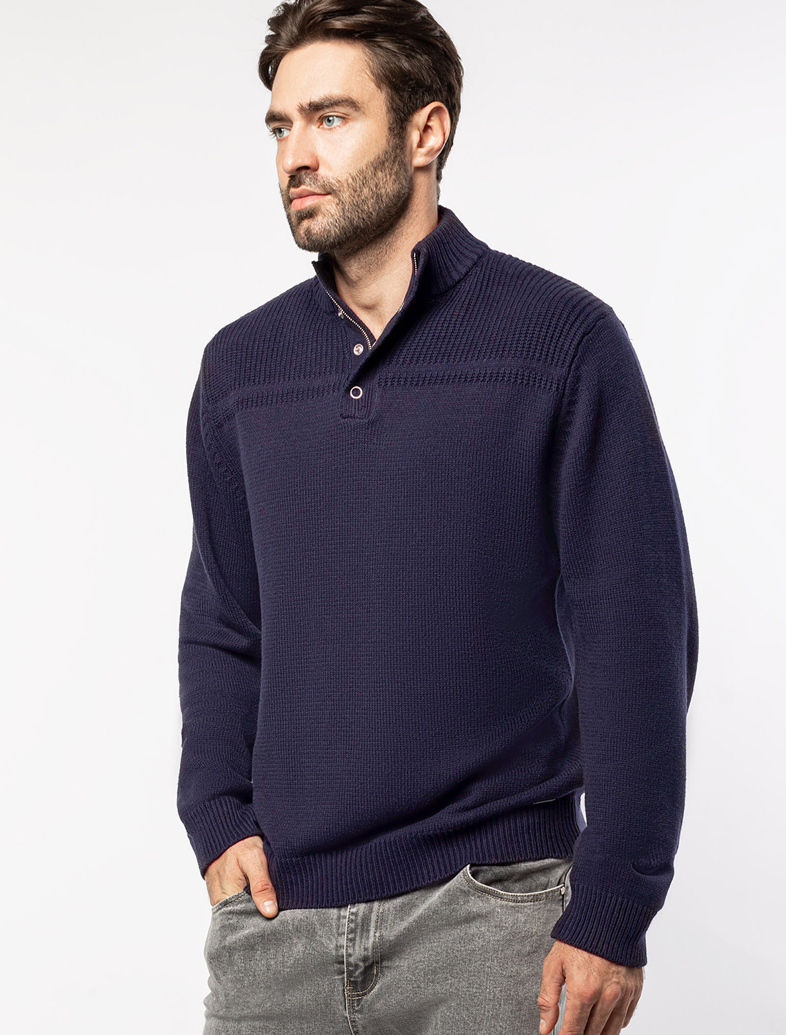 картинка Джемпер мужской темно-синий от магазина Одежда+